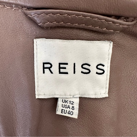 Elegant Brown Leather Women's Dress - Picture 12 of 14